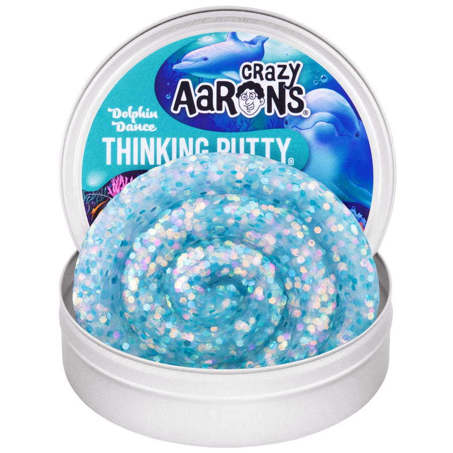 Dolphin Dance - 3.5" Thinking Putty Tin I1